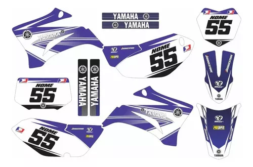 Kit Adesivo Moto Trilha Yamaha Xtz 125 0,20mm Motocross 070