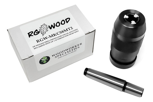 Rgwood Prensa De Taladro Sin Llave De 5/8  (o Torno) Chuck (