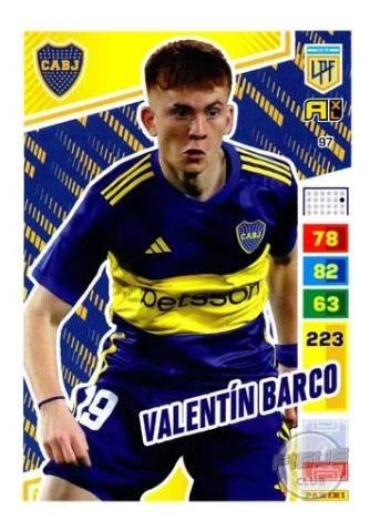 Carta Adrenalyn Fútbol Argentino 2023 - #97 Valentín Barco