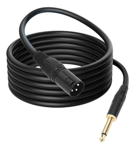 4 6.35 Macho A Xlr Audio Macho Cable Micrófono Cable 5m