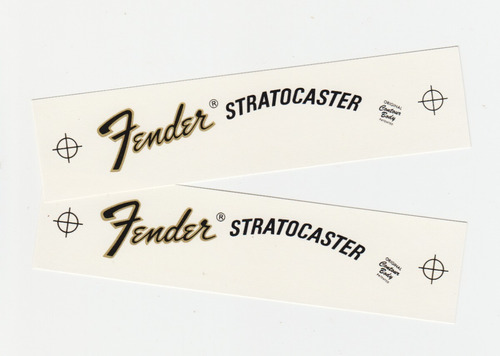 2 Calcos Calcas Decals  Stratocaster 70's Sin Tremolo - Pat.