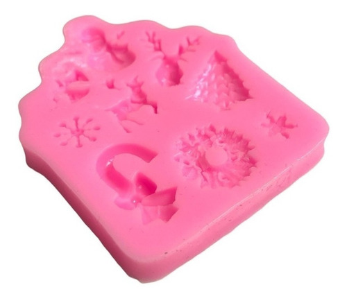 Molde De Silicona Molde Navidad Molde Fondant Navideños