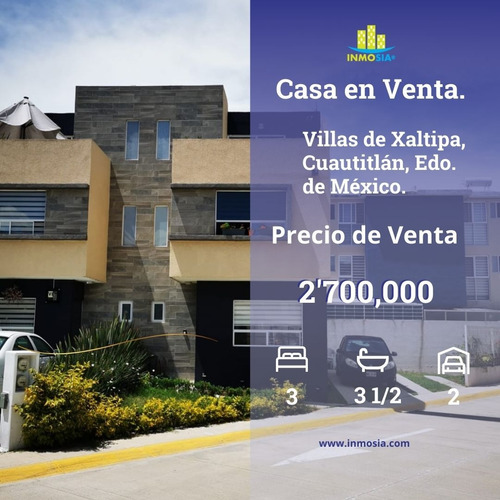 Casa En Venta Villas Xaltipa 2 Cuautitlan, Estado De México.