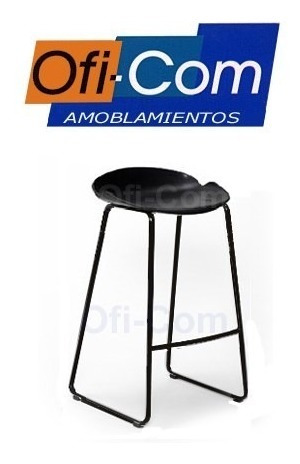 Silla Alta Banqueta Desayunador Milo Base Negra