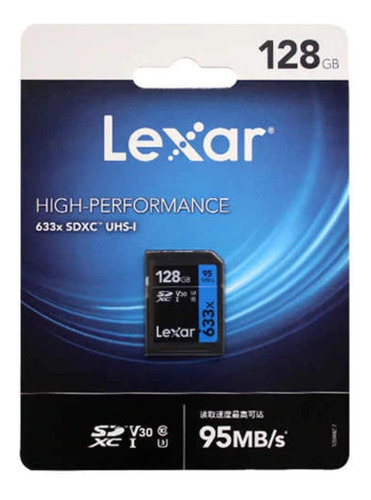 Imagen 7 de 8 de Memoria Lexar Sdxc 128gb 633x High-performance 95mb/s U3 C10