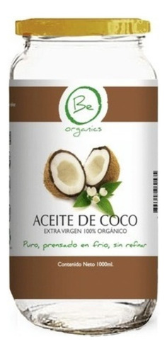 Aceite De Coco 1lt. Extra Virgen Prensado En Frio. Agronewen