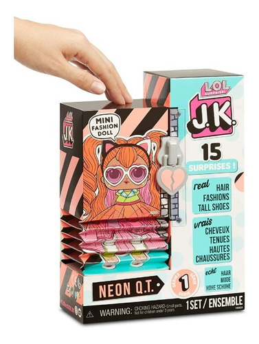 Muñeca L.o.l. Surprise Lol Jk Neon Q.t. 15 Sorpresas Doll