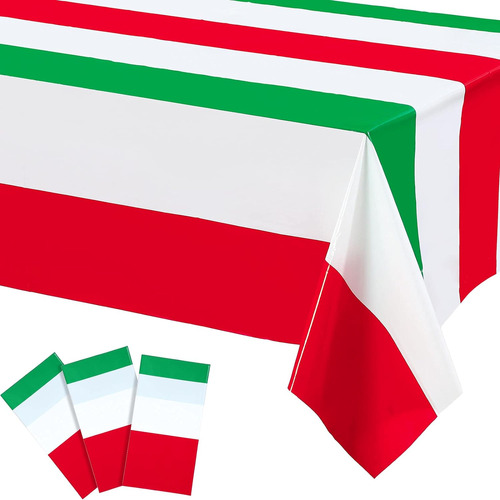 Manta Rectangular De 3 Piezas Con Diseño De Bandera Italiana