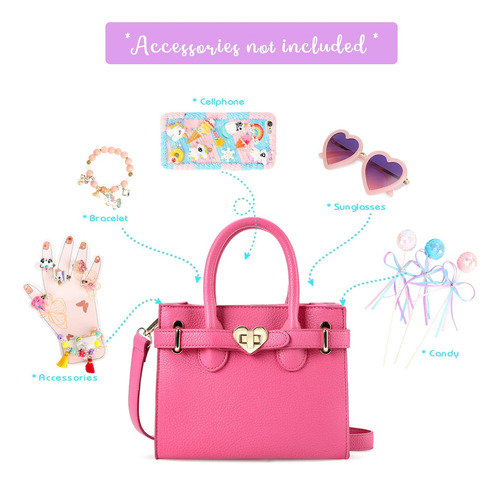 Bolso Rosa Caliente Para Niñas Pequeñas, Regalo Para Toddler