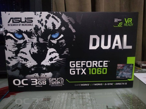 Tarjeta De Video Asus Nvidia Gtx 1060 3gb (excelente Estado)