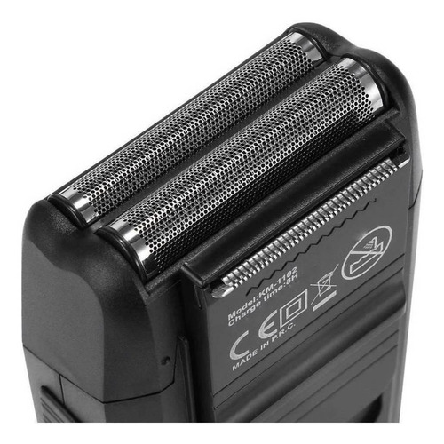 Afeitadora Kemei KM-1102 negra 110V/220V