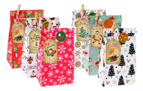 Bolsa De Caramelos Advent Candy Sacks Countdown Box