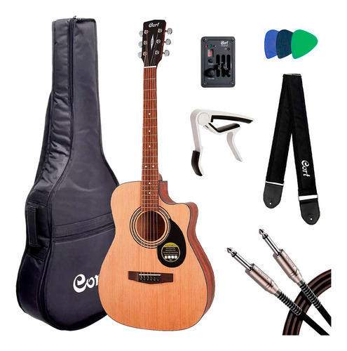 Violão Cort Elétrico Concert Standard Af515 Ce Open Pore