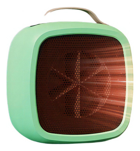 Calefactor eléctrico Genérica Heater home mini small desktop office heater verde 220V