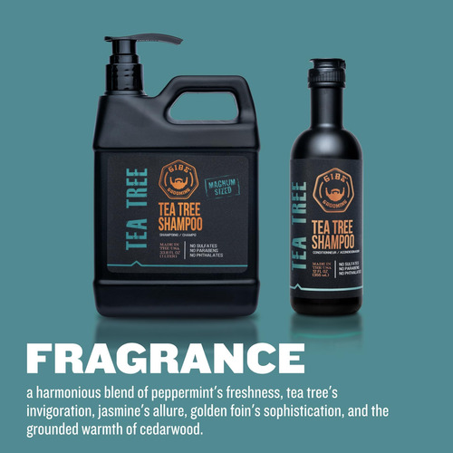Shampoo Gibs Grooming Tea Tree, 12 Fl. Onças.