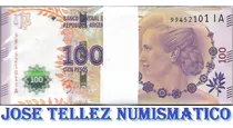 Comprar Fajo 100 Billetes $ 100 Evita Sin Circular  Palermo