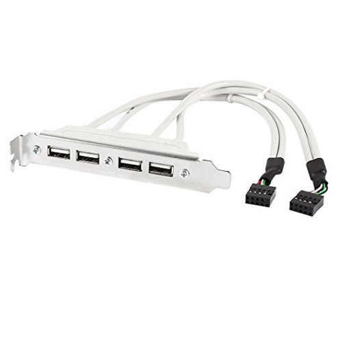 Uxcell Cable De Expansión 4 Port Hub Usb 2.0 Header A Dual 9