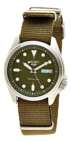 Relógio automático de aço inoxidável Seiko 5 Dep para homens