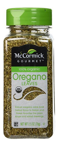 Condimento Mexicano  Mccormick Gourmet 100% Orégano Orgánico