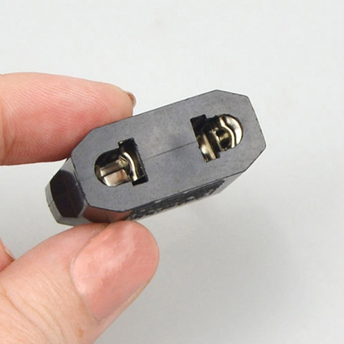 Imagen 7 de 10 de Enchufe Adaptador De Ficha Americana 2 Patas Chatas X2 Ax ®