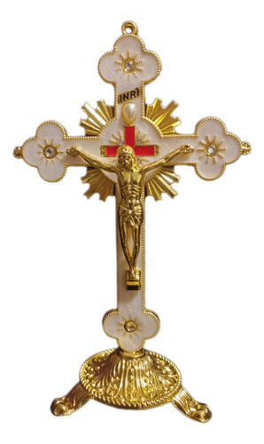 Adorno De Cruz Para Mesa De Altar Con Crucifijo, Cruz Cristi