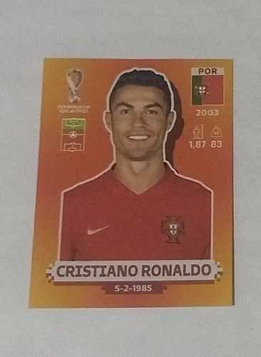 Lamina Cristiano Ronaldo Panini Qatar 2022