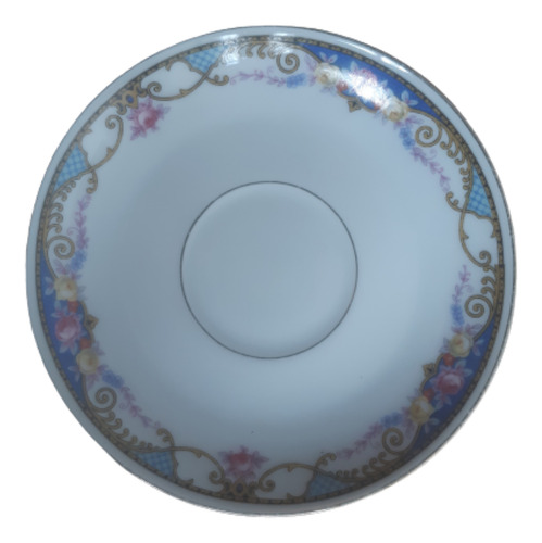Plato De Porcelana Bavaria Con Borde Dorado 14 Cm