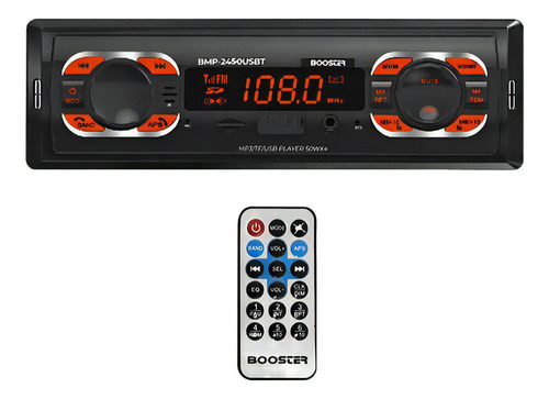 Radio Carro Booster 50w Sd/ Usb/ Aux/ Bt Bmp-2450usbt