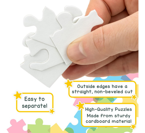 Hygloss Products - Rompecabezas De Corazón En Blanco Para De