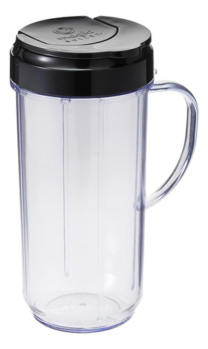 Magic Bullet 22 Onzas Taza De Viaje Con Tapa Superior, Negro