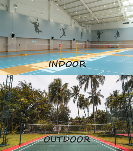 Glodwheat Red De Bádminton Para Deportes Al Aire Libre, Inte