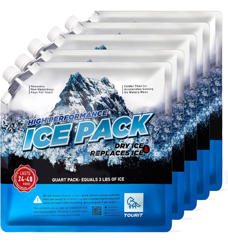 Reusable Ice Packs For Coolers (set Of 5) Long Lasting Coole