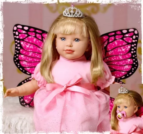 Bebe reborn boneca princesa original realista fada promocao casas bahia