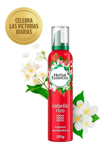 3 Pza Modeador Cabello Espuma Herbal Essences Cabello Rizado