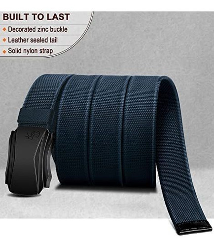 Kemisant Cinturón Para Hombre, Cinturón De Nailon Elástico T