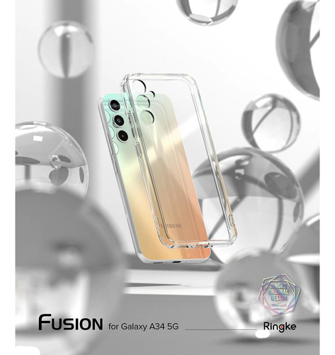 Imagen 2 de 10 de Funda Para Samsung A34 5g Ringke Fusion Reforzada