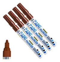 Comprar Caneta Paint Marker Marcador Industrial Permanente Branco C4 Cor Marrom
