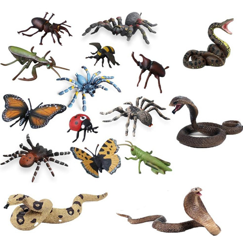 Fantasea Realistic 16 Pcs Figuras De Animales Salvajes Model