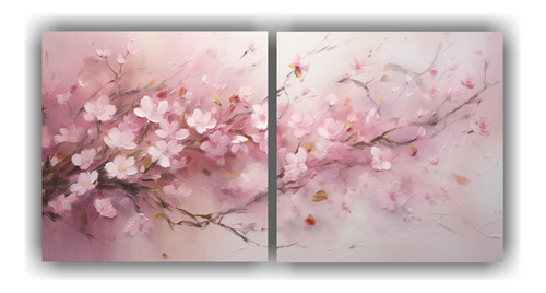 160x80cm Cuadro Abstracto Viento Petalos Danza Colores Unico