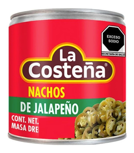 Chiles Jalapeños Nachos 2.9kg La Costeña