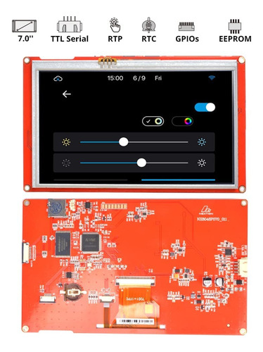 7.0 Nx8048p070 Nextion Inteligente Hmi Usart Uart Serial Tf