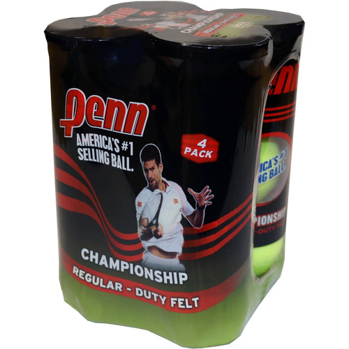 Set De 4 Paquetes De Pelotas De Tenis Penn Empaquetado