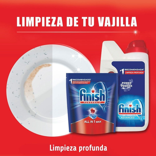 Detergente En Polvo Finish 2 X 1 Kg Lavavajillas Automático