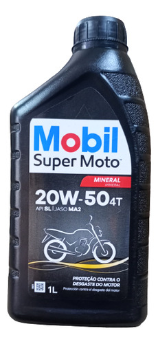 Aceite Mobil Súper Moto Mineral 20w50 4 T
