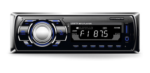 Mp3 Player 1 Din Auto Radio Fm Wma Bluetooth Usb Sd 60w