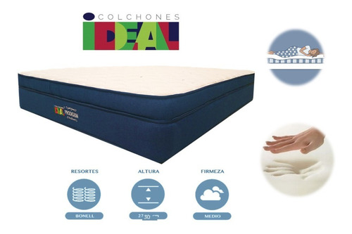 Colchón Prodigium Matrimonial/ Colchoneta 8cm Memory Foam