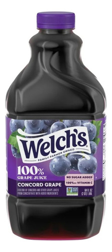 Welch's 100% Grape Juice, Concord Grape, 64 Fl Oz Bottle