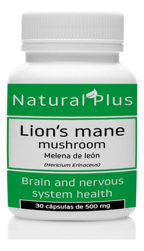 Hongo Melena De León-30 Cápsulas X 500mg- Hericium Erinaceus