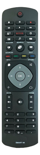 Controle Remoto Para Tv Philips Smart 4k Netflix 55pug6700