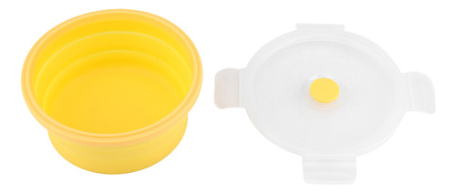 Comida Redonda De Silicona Plegable Para Microondas Lunch, 5